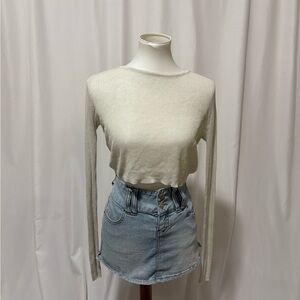 All Things Golden sheer crop top